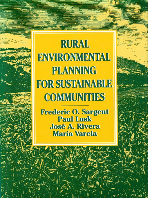 Cover image for Rural Environmental Planning for Sustainable Communities